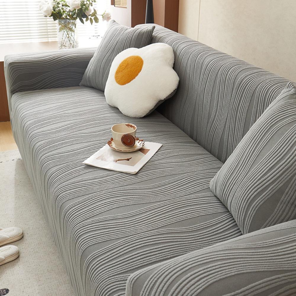 Washable All-inclusive Elastic Sofa Cover Thicken Jacquard Universal Slipcovers Removable Solid Color Sofa Cushion Living Room