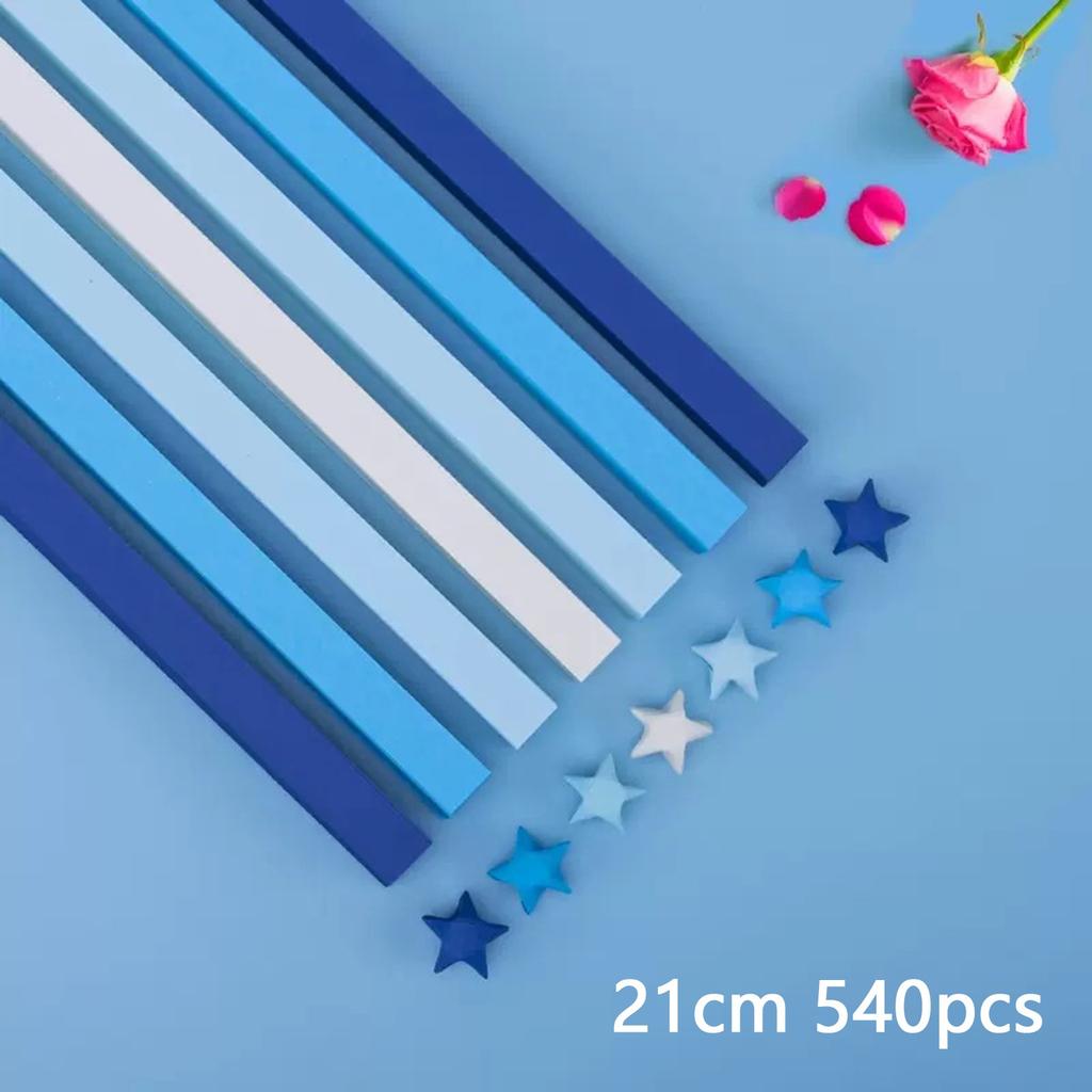 Handmade Paper Origami Folding Paper Strips Lucky Stars Diy Handmade Arts Multicolor Strip For Women Craft Decor Accessories