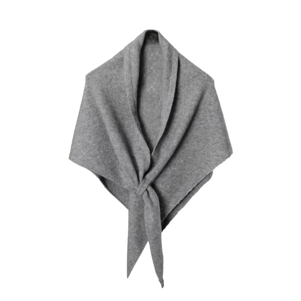 Cashmere Knitted Triangle Scarf Korean Style Winter Shawl Soft Cape Wraps Women/Men