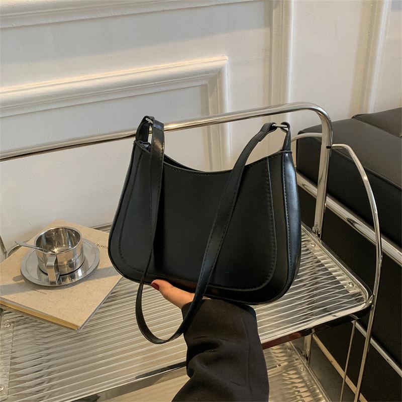 Сумка женская ретро подмышка большой емкости 2024 осень простая модная сумка одно плечо косой пролет сумка для пельменей женская прилив