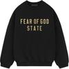 Fear of God Essentials Felpa Girocollo Nera Uomo Top 192BT246260F