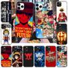 Case for iPhone 16 15 Plus 14 13 12 11 Pro 8 7 6S 6 SE 5S X XR XS Max Realme C30 C33 C31 9I Black Sofe Cover WI75 Anime One Piece