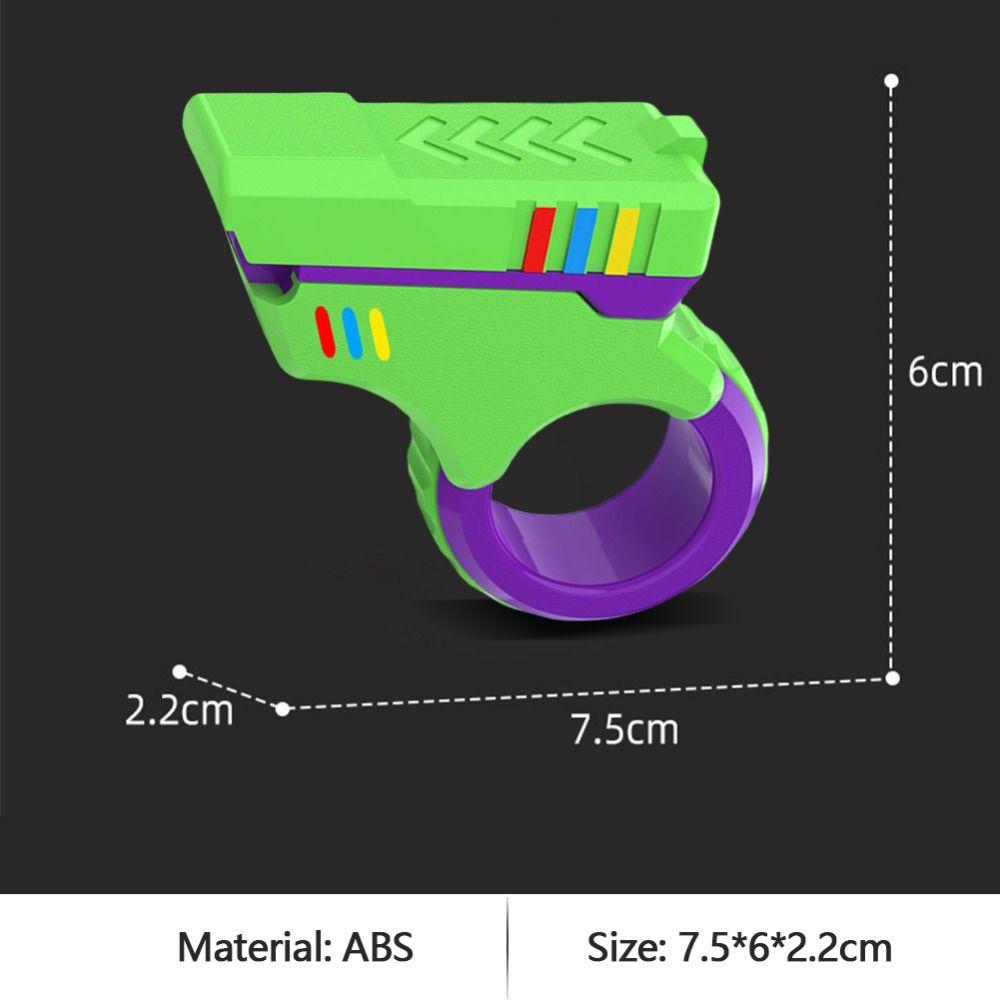 Soothing Rotary Finger Sliders 3D Printed Fidget Ring Toys Portable Spinner Toys  Adult Kids