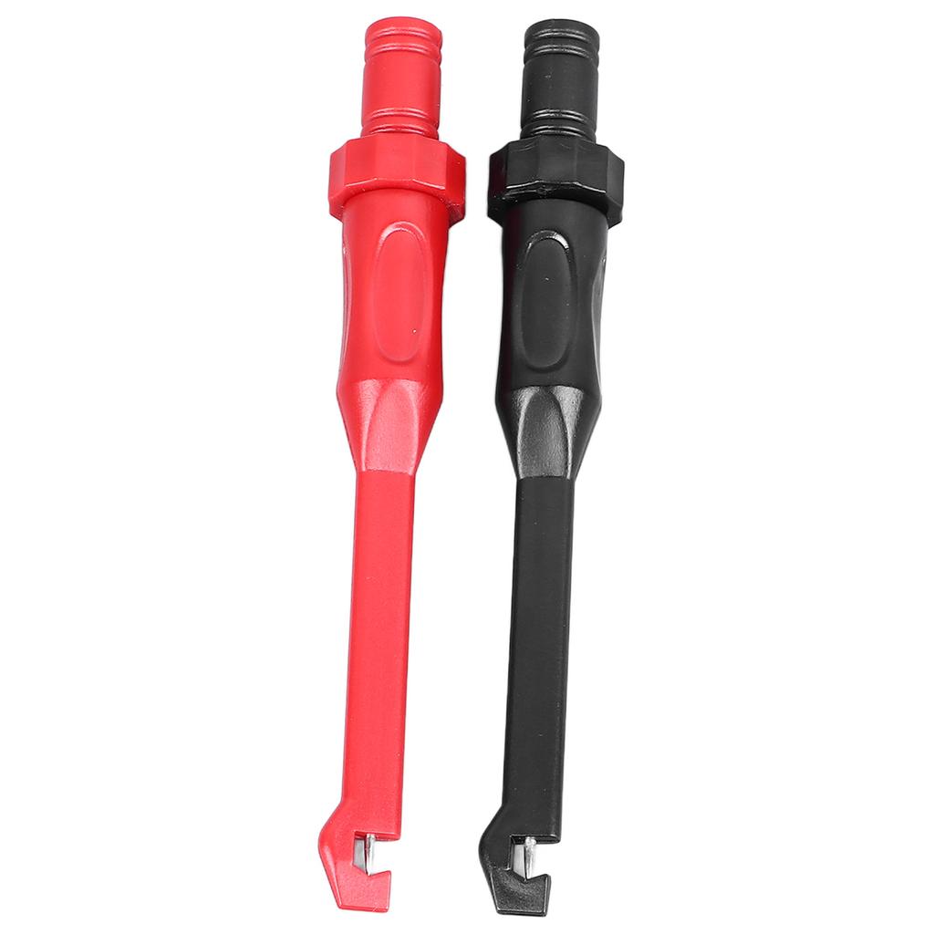 2 шт. Тестовый крючок-зажим с разъемом типа «банан» 4 мм, аксессуары для мультиметра черного и красного цвета для тестирования измерений