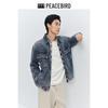 Мужская ретро-куртка Peacebird из потертого денима, свободного кроя, рабочая