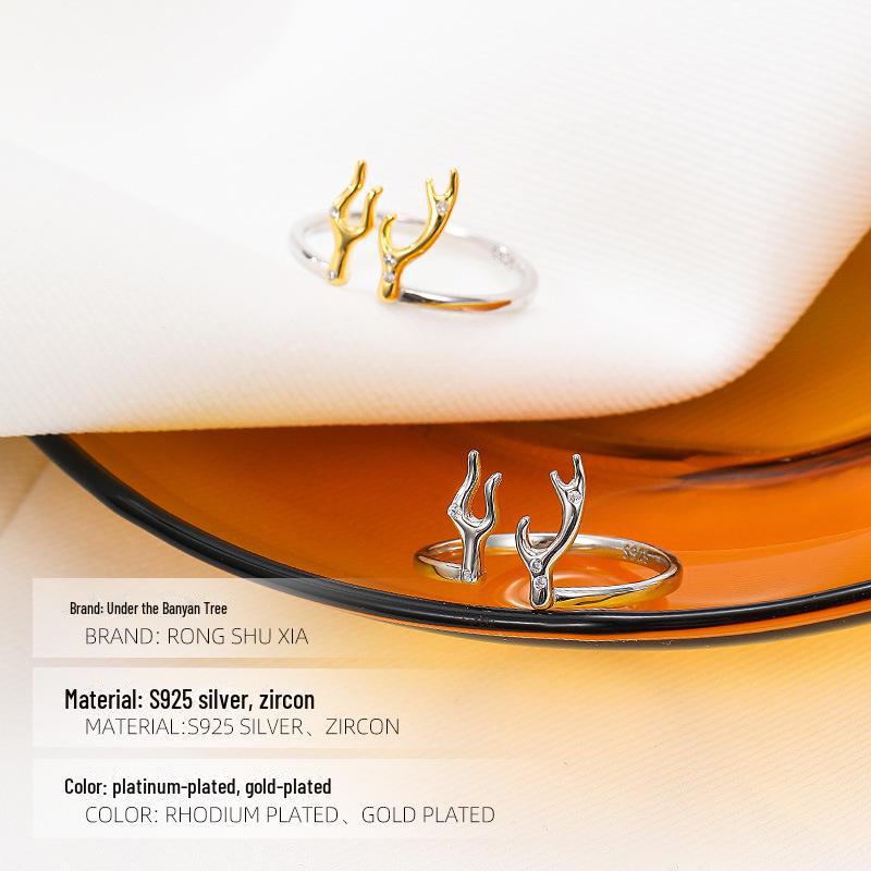 Кольцо Banyan Tree S925 Silver Olear Open Ring - уникальный рождественский подарок для женщин и девушек