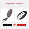 Чехол для автомобильного ключа с 4 кнопками для Nissan Leaf Micra Qashqai J11 J10 X Trail T32 Versa Note Patrol Аксессуары для чехла для ключа