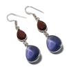 Amethyst Handmade 925 Sterling Silver Jewelry Earring 2.25" N1m96