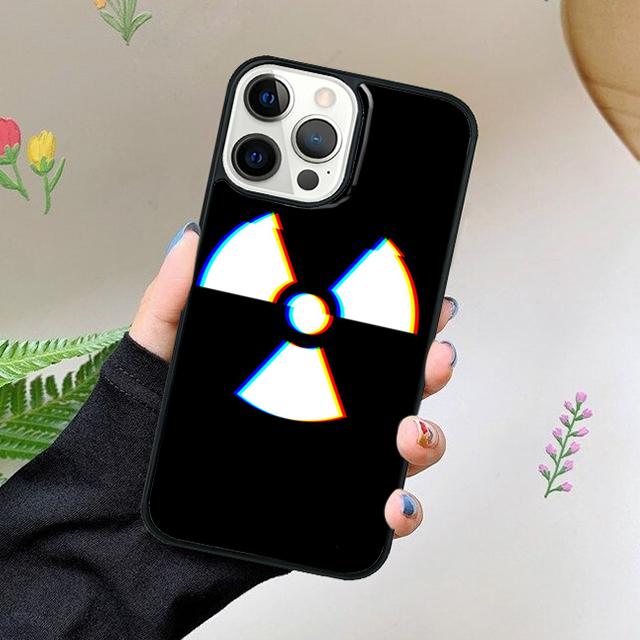 Nuclear Radiation Warning Sign Phone Case For iPhone 17 Air 15 16 11 12 13 14 Pro Max Cover For iPhone 17 Air Max Plus Fundas