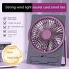 Ультратонкий настольный вентилятор с цифровым дисплеем, зарядка через USB, сильный ветер, портативный бесшумный вентилятор в виде карты, общежитие, офис, лето, маленький вентилятор