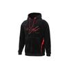 Embroidered Fleece Warm Color Block Hoodie Men Hoodie Black AH6251-010