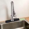 10 Inch Faucet Deck Plate Matte Black Faucet Base Plate Stylish Sink Hole Cover  Vanity Sink