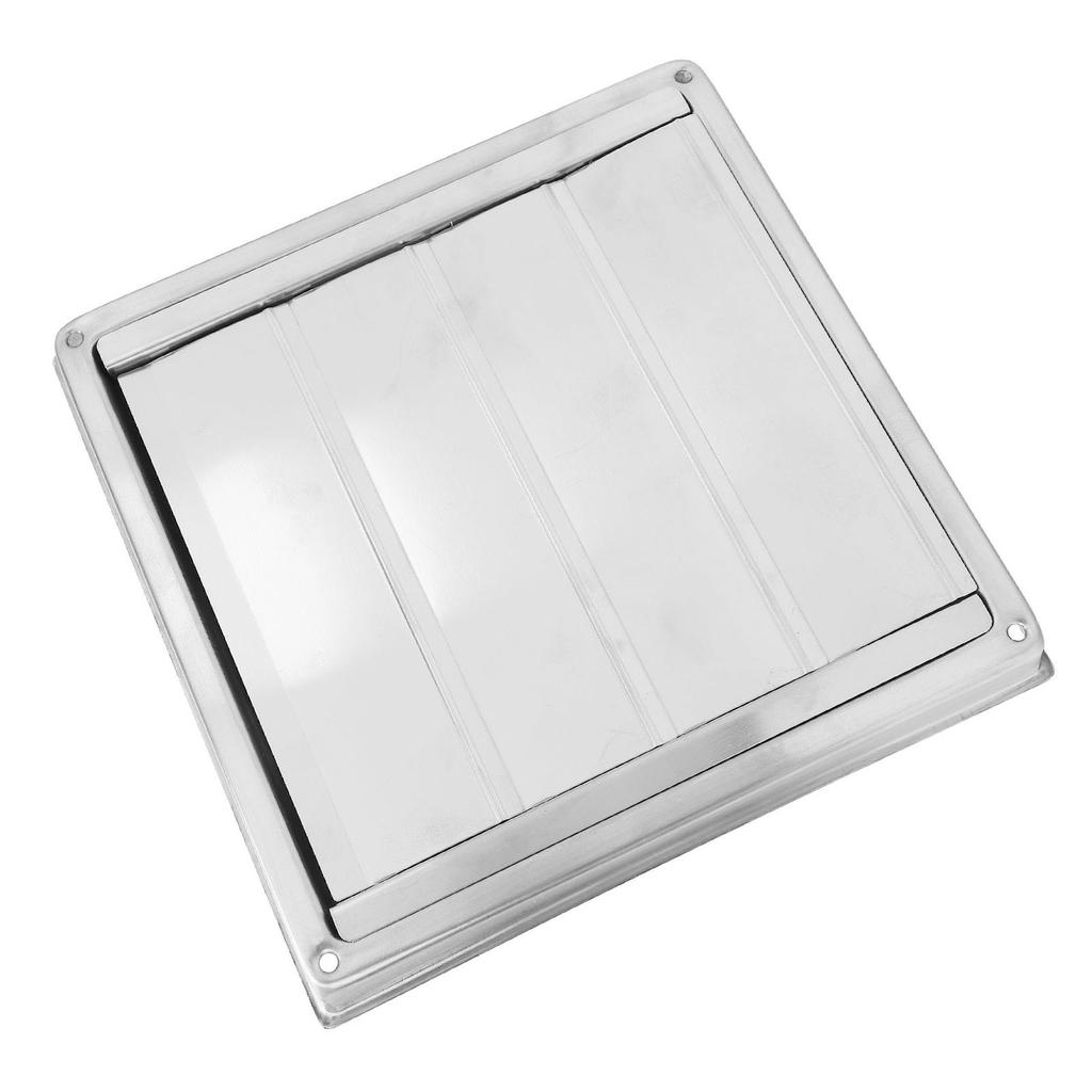 Dryer Vent Cover 4 Inch Square 304 Stainless Steel Exterior Wall Vent Cover with Nylon Mesh To Keep