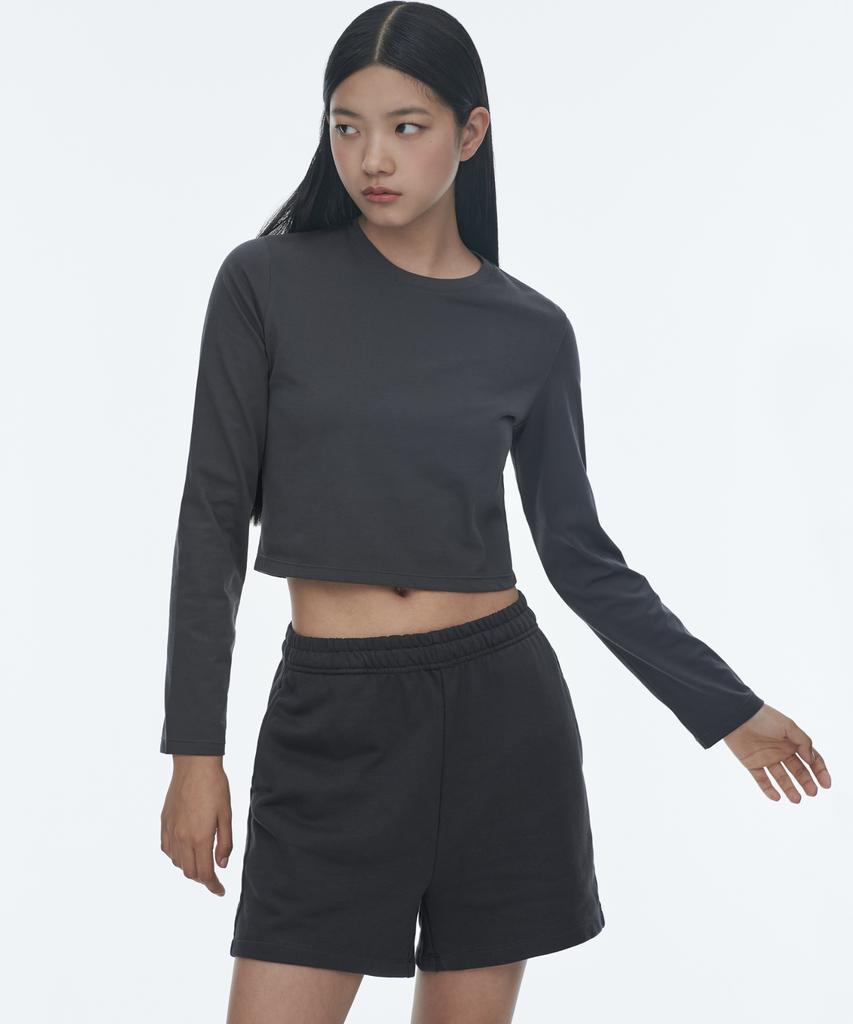 MUSINSA STANDARD WOMAN Women'S Sweat Shorts [Dark Gray]