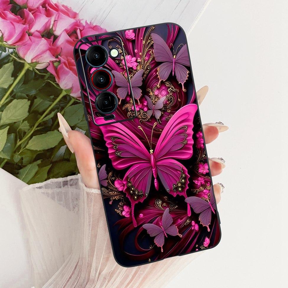 Чехол для телефона Tecno Camon 18P Чехол CH7 Милый Кот Модный Забавный Расписной Fundas Для Tecno Camon 18P Корпус