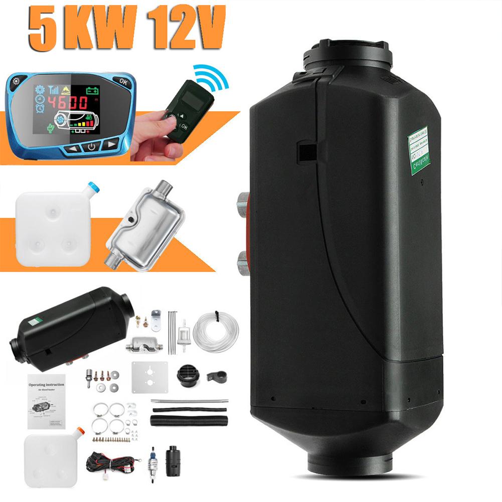 Car Heater 5KW 12V/24V Air Diesels Heater Parking Heater With Remote Control LCD Monitor For RV, Motorhome Trailer, Trucks, Boat
