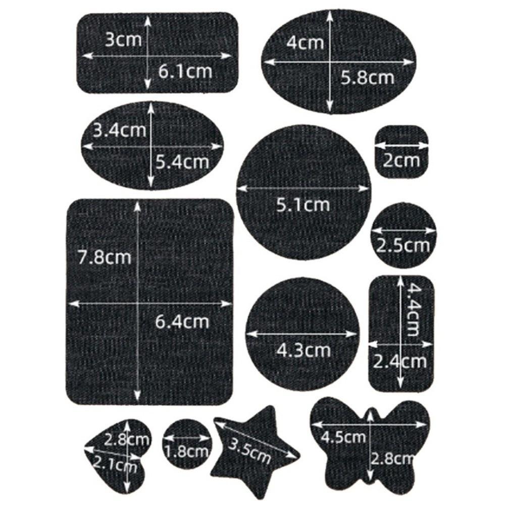 Reinforcement Repair Patches Blue Denim Clothing Patches New Self-Adhesive Patches for Knee Repair