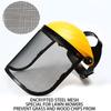 Safety Face Shield Chainsaw Face Shield Adjustable Headgear with Iron Mesh Protective Masque Garden Supplies for Men Women