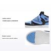 Кроссовки Air Sky Jordan 1 PS University Blue Kids, черные, белые BQ7197-041