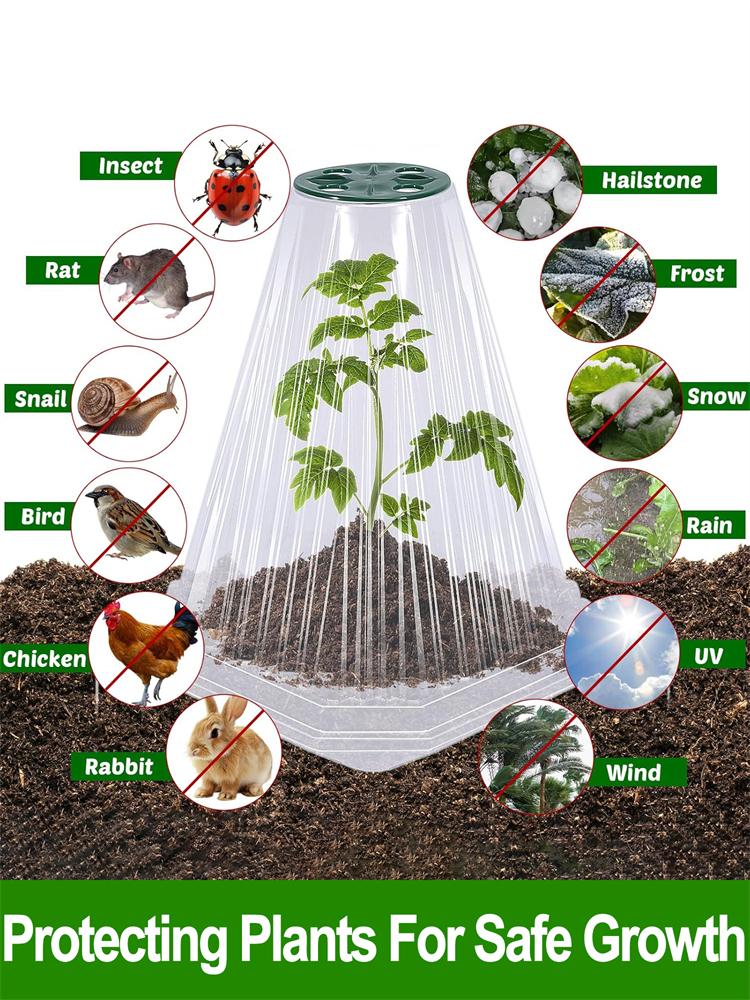 10-20 шт. Защитный чехол для растений в саду, многоразовый чехол для растений, защищенный от насекомых и морозной погоды, чехлы для защиты растений