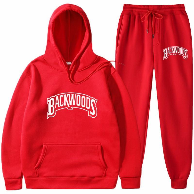 European and American trendy brand Backwoods sweater letter print hoodie fashion sweater men's and women's casual sports pullover