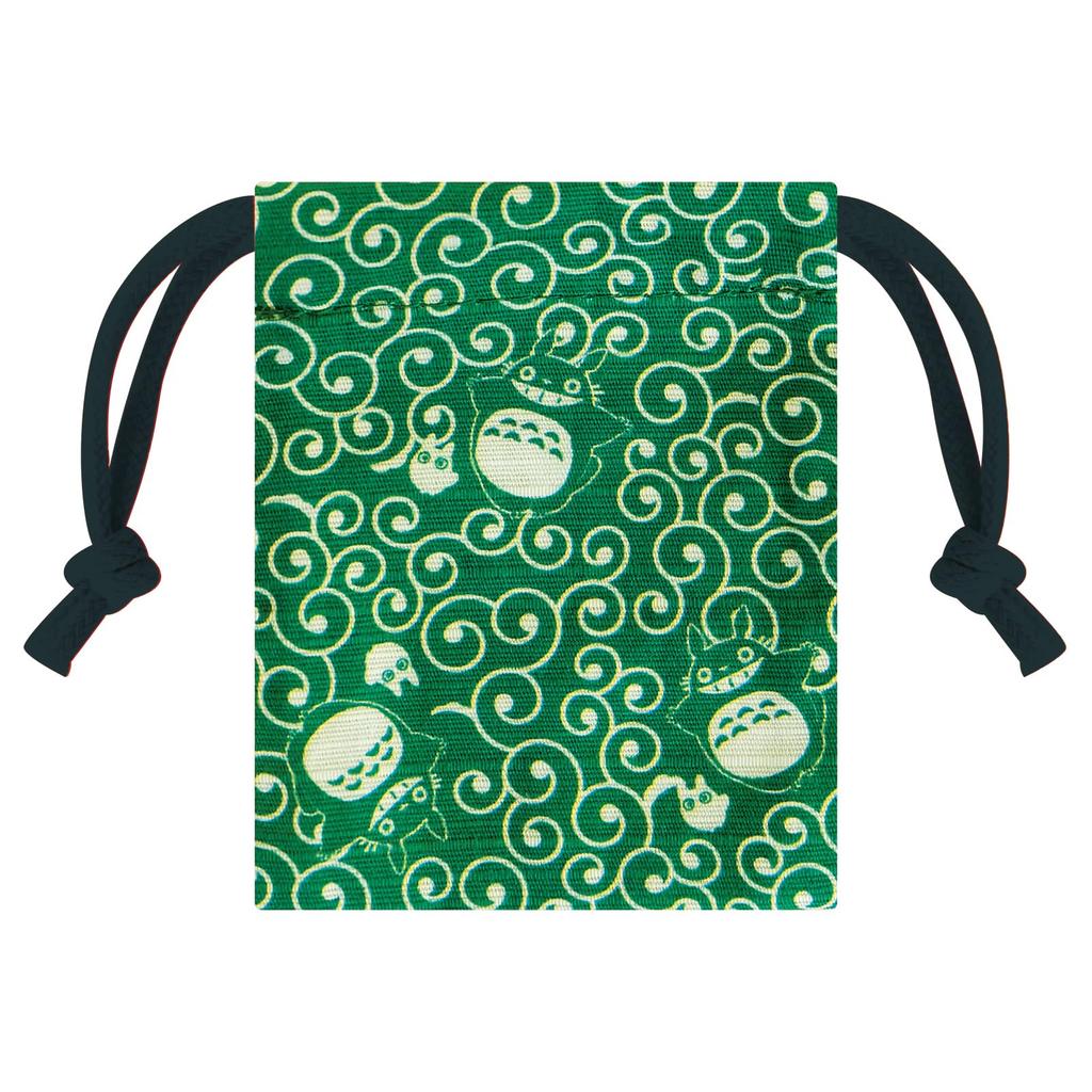 Беверли Гибли Тоторо Штамп Сумочка на шнурке Штамп Тоторо и Арабесковый узор TSW-175