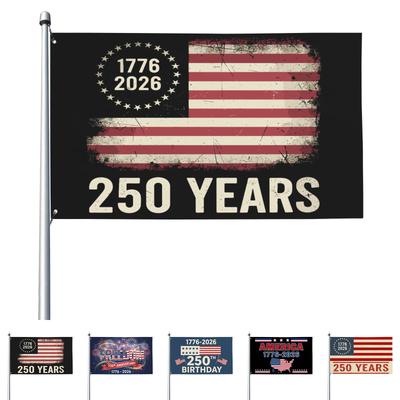 Флаг США к 250-летию, садовый флаг для украшения