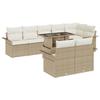 VidaXL 9-piece Garden Sofa Set Beige Poly Rattan, Garden and Terrace, Trendy Modular Sofa Set, Comfort 3357044