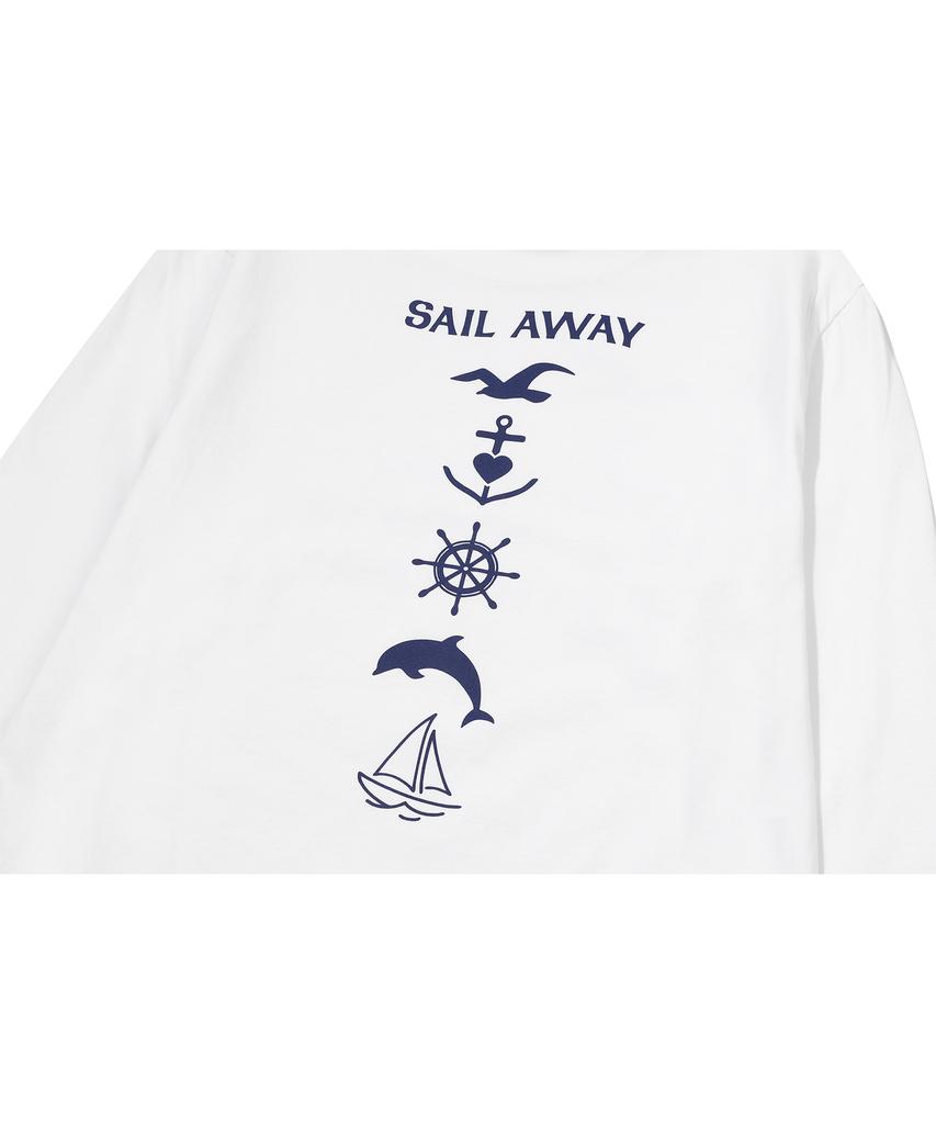 CPGN STUDIO Blue Sea Long Sleeve White