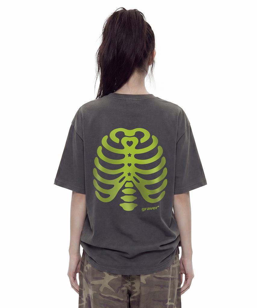 GRAVER [Unisex] Rib Short Sleeve T-Shirt_4 Colors