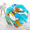 Donald Duck Cartoon Umbrella, Portable 3-Fold Compact Umbrella, Suitable for Camping, Hiking and Travel, Ideal Easter Birthday Gift for Fami