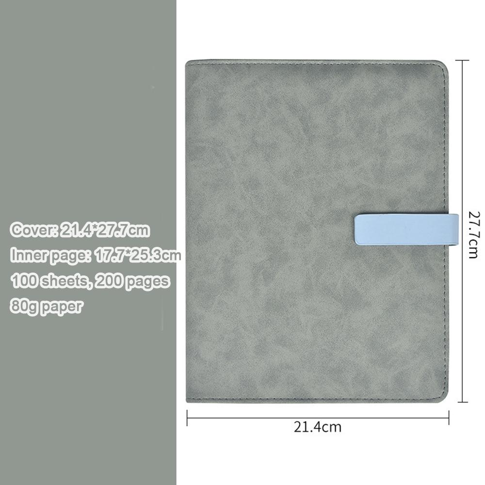 (Логотип можно выгравировать) Блокнот для деловых целей формата А5 из кожи с отрывными листами, тетрадь для записей для студентов, ежедневник с утолщенной застежкой, протоколы рабочих совещаний