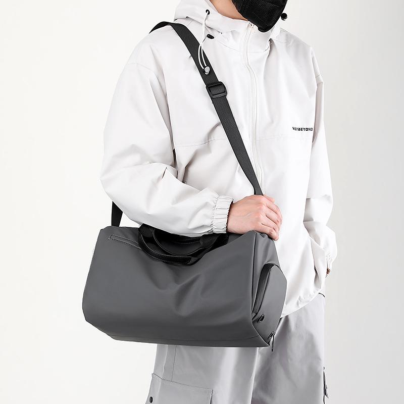 Мужская повседневная сумка кроссбоди для спортзала: Большая вместимость с сухим/влажным разделением для путешествий