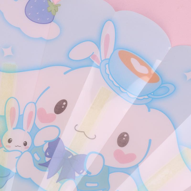 Милый мультфильм аниме Sanrio Kuromi My Melody Cinnamoroll Seven Fold Fan Портативный летний складной веер Подарки для детей и студентов