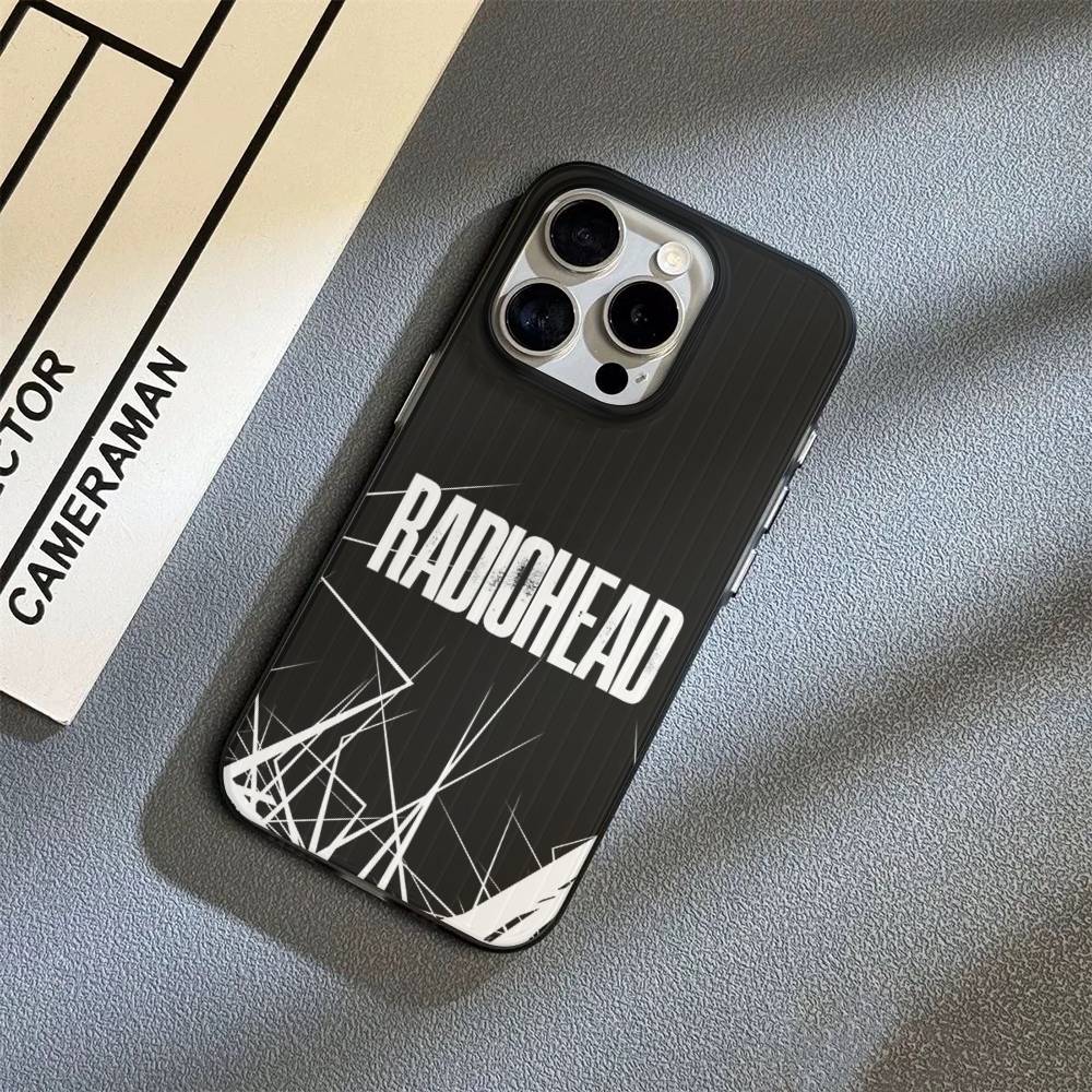 Чехол для телефона Rock-группы Radiohead Для iPhone 17 16 15 14 13 12 11 Pro Plus Pro Max Мягкий чехол в полоску