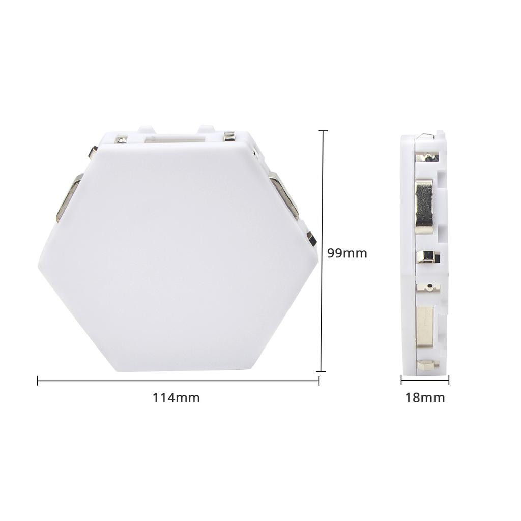 Квантовая лампа, светодиодная панель, магнитные шестиугольники, модульный сенсорный сенсорный светильник, DIY настенное креативное украшение, светодиодная краска