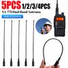 NA-771 антенна для рации VHF UHF SMA Female Walkie Talkie UHF гибкая антенна с двумя широкими диапазонами для Baofeng UV 5R UV-B5 BF-V8