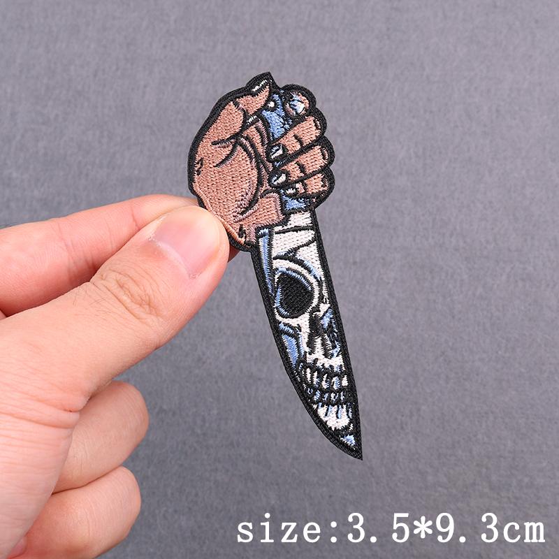 Нашивки с вышивкой в виде черепа в стиле панк на одежде, хип-хоп, сексуальные, термоклеящиеся, нашивки с надписью «Любовь» для декора одежды