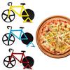 Novelty Bicycle Dual-Wheel Slicer Shape Pizza Cutter Decor Kitchen Home Tool