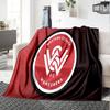 Western Sydney Wanderers Fc Flannel Blanket, Soft Polyester, Modern Design, All-Season for Camping, Travel, Gifts for holidays or birthdays