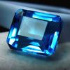 16 Ct CERTIFIED A++ Ocean Blue Aquamarine Loose Gemstone Natural Emerald Cut A2500