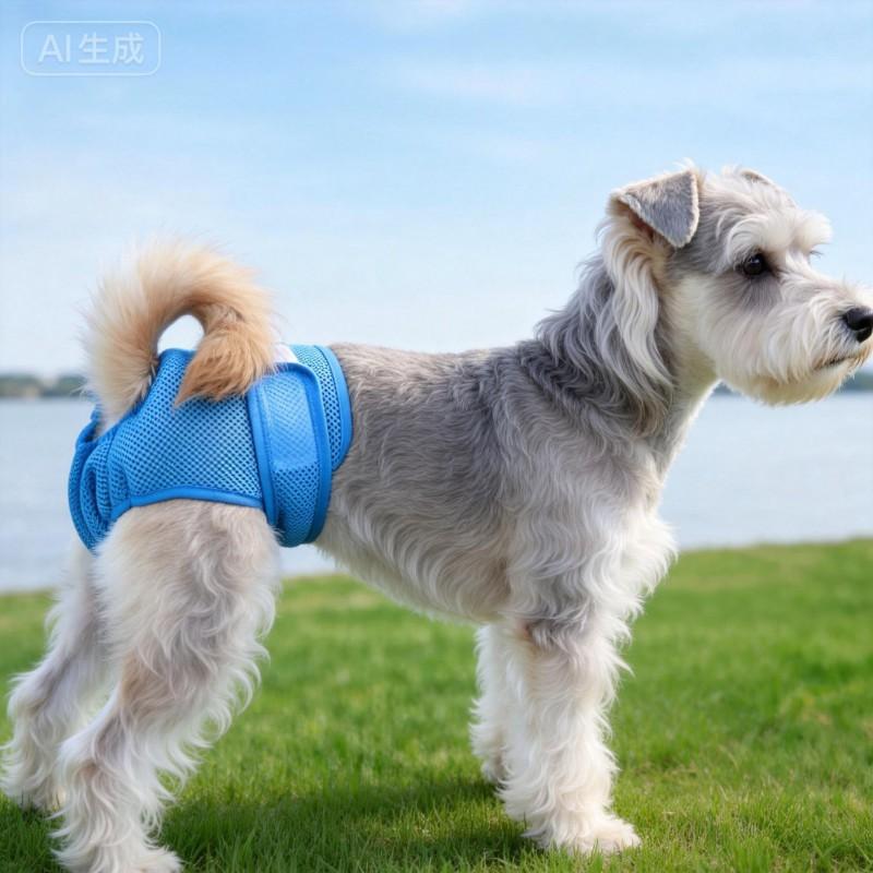 Reusable Dog Female Diaper With Adjustable Waistband Hook-and-Loop Heat Cycle Management