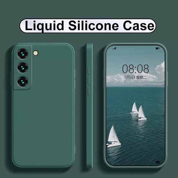 New Square Liquid Silicone Case For Samsung Galaxy S23 S22 S21 S20 Ultra Plus S21FE S20FE Note20Ultra A12 A52 A14 A54 A13 A33 A53 A73 Shockproof Case