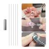 Nail Art Magnet Set 3 in 1 Cat Eye+ 1Pcs Strong Cylinder + 5Pcs DIY Iron Wire Cat's Paw Cat Eye Effect Home Nail Art Tools