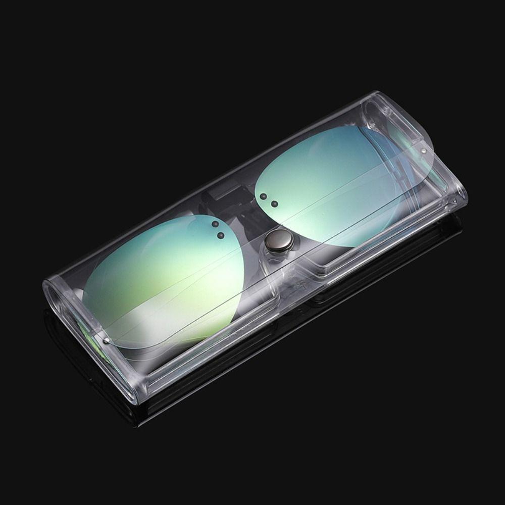 Stylish Sunglasses Lens Case Portable Polarized Clip Box Glasses Storage Box  Glasses Accessories