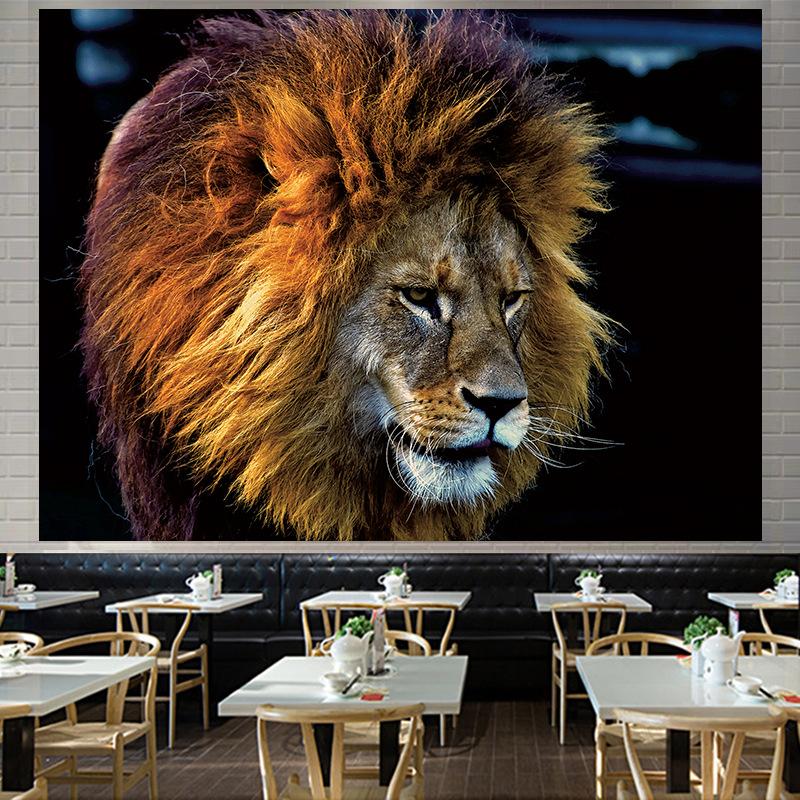 Скандинавский американский лесной тигр, большой гобелен, настенный гобелен с геометрическим рисунком, гобелен в стиле хиппи, домашний декор, эстетическое украшение