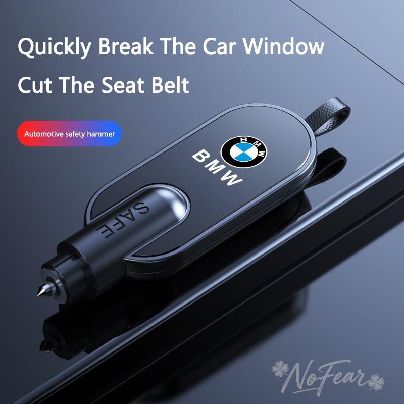 Stickers Portable Mini Safety Hammer Car Window Breaker Accessory For BMW M 1 2 3 4 5 7 Series X1 X3 X4 X5 X6 X7 F10 F30 E46 E60 V3W