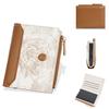 Minimalist Flower Pattern Women Double Fold Square Wallet With Card Slot For Casual Day