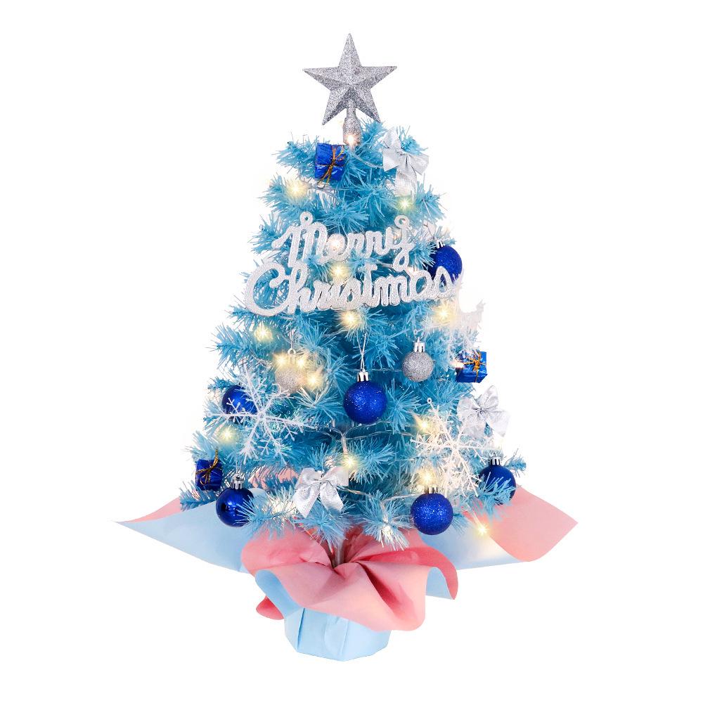 Christmas Blue Mini Tree Set - 45cm & 60cm Decorations