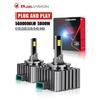 Светодиодные фары Dualvision D1S D3S HID D2S D4S D8S Turbo LED D2R D4R 5800 Вт Двусторонний чип CSP 6500K Plug&Play Автомобильная лампа Ксенон HID